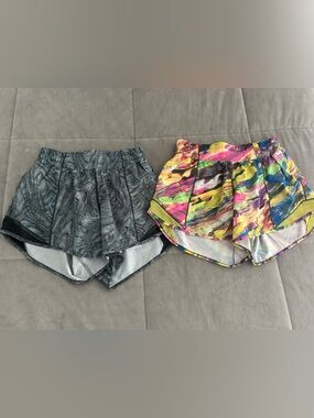 Lululemon Women’s Multi-Color and Gray Running Shorts - Pack of 2